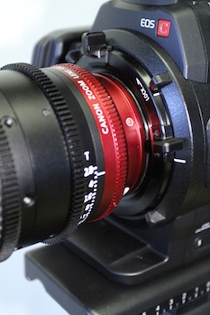 EF mount with locking ring like PL on Canon C500.