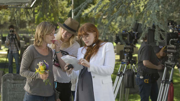 Bryce Dallas Howard on set