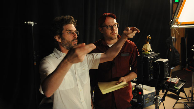 Director Joshua Marston advises Russell Harbaugh at the Sundance Directots Labs (Photo by Fred Hayes)