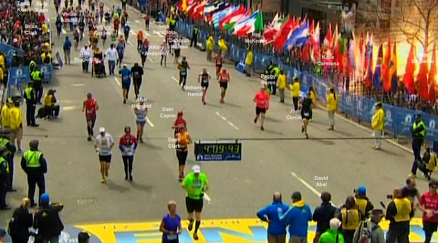 “Boston Marathon Moment 4:09:43”