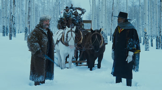 Kurt Russell, James Parks and Samuel L. Jackson in  The Hateful Eight