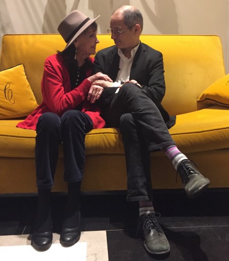 Anna Karina and Caveh Zahedi (Photo: Mandy Zahedi)